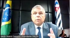 Presidente do TRE-SP des. Nuevo Campos no II Congresso de Direito Eleitoral 