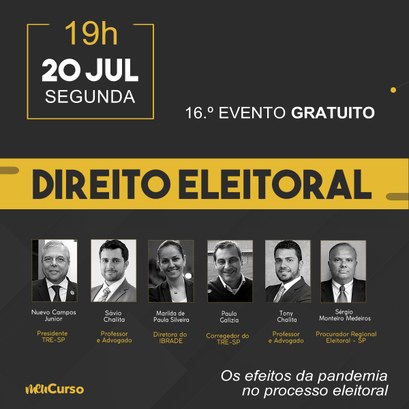 Presidente do TRE-SP e corregedor falam sobre efeitos da pandemia na eleição Presidente do TRE-SP e corregedor falam sobre efeitos da pandemia na eleição