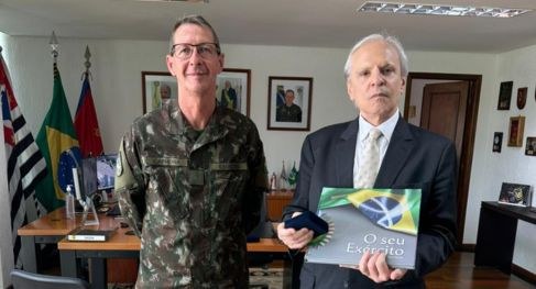 Presidente do TRE-SP faz visita institucional ao Comando Militar do Sudeste