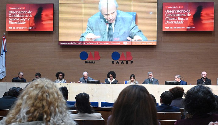 Presidente do TRE-SP participa de lançamento de observatório da OAB-SP voltado à promoção da div...