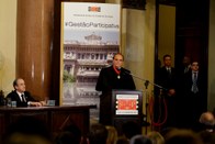 Presidente do TRE-SP, des. Mário Devienne Ferraz, acompanha o discurso do Presidente do TJ-SP,  ...