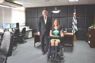 Presidente do TRE-SP recebe visita institucional da deputada federal Mara Gabrilli