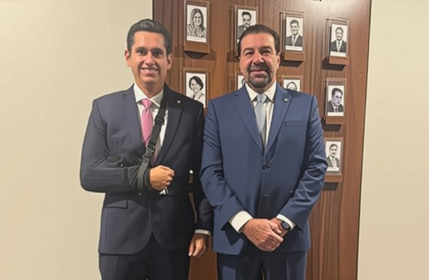 Desembargador Silmar Fernandes reuniu-se nesta terça (19) com o deputado Domingos Neto, relator ...