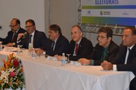 Presidente do TRE-SP participa de reunião de Dirigentes das Escolas Judiciárias Eleitorais em Sa...