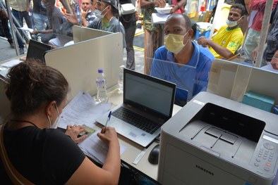 Mutirão Pop Rua Jud Sampa, na Praça da Sé