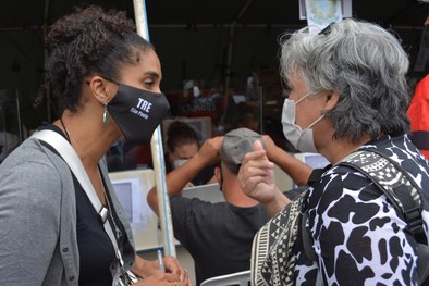 Mutirão Pop Rua Jud Sampa, na Praça da Sé