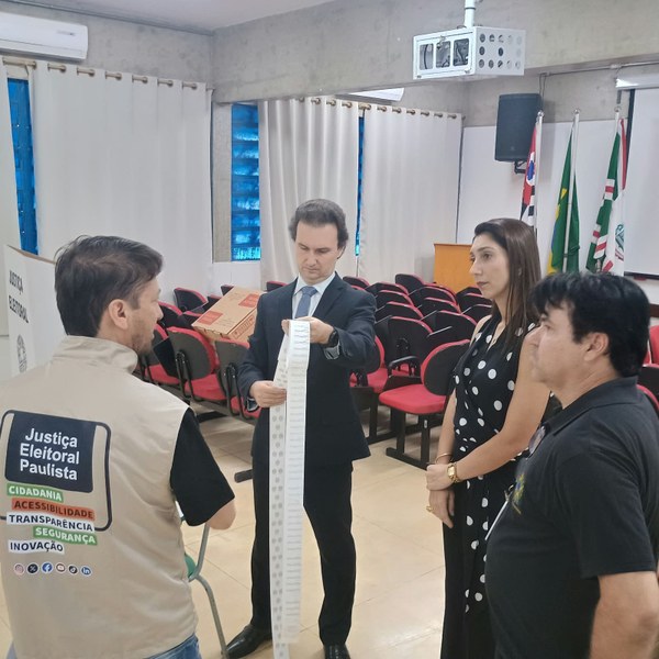 Teste de Autenticidade na seção eleitoral 70ª (situada no município Mirante do Paranapanema), vinculada à 165ª Zona Eleitoral — Presidente Bernardes