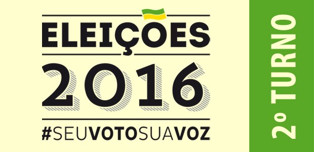 Logotipo para uso em publicações relacionadas ao segundo turno das eleições municipais 2016