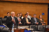 Antônio Tito Costa fala em nome dos advogados atuantes no direito eleitoral, durante sessão de h...
