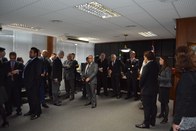 Pessoas convidadas prestigiam a posse do jurista Marcelo Vieira de Campos