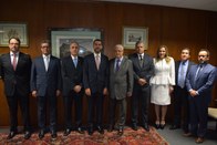 Na foto, da esq. p/ dir.: juiz Marcelo Coutinho Gordo; des. federal Fábio Prieto de Souza; presi...