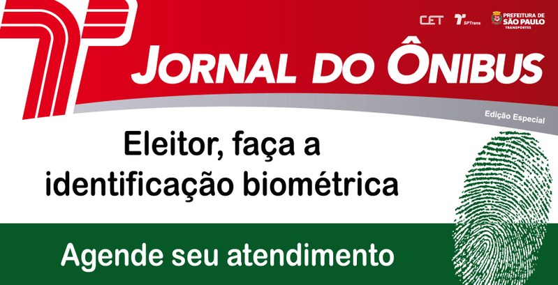 TRE-SP - Divulgação da Identificação Biométrica no Jornal do Ônibus Divulgação da Identificação Biométrica no Jornal do Ônibus