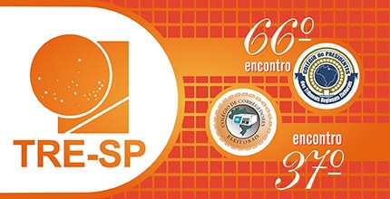 TRE-SP - Imagem - Encontro do Colégio de Presidentes e Corregedores Eleitorais 2015 com a marca ...