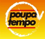 TRE-SP - Imagem da marca Poupatempo inserida dentro de um relógio estilizado, em fundo amarelo, ...