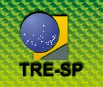 TRE-SP - Imagem - Marca TRE-SP com fundo verde aplicado