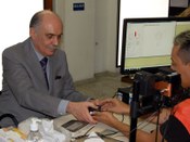 Presidente do TRE-SP, des. Antônio Carlos Mathias Coltro, faz seu cadastramento biométrico