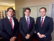 Da esq. p/ dir.: secretário geral, Marcos Antônio Souto Maior Filho (TRE-PB), presidente naciona...