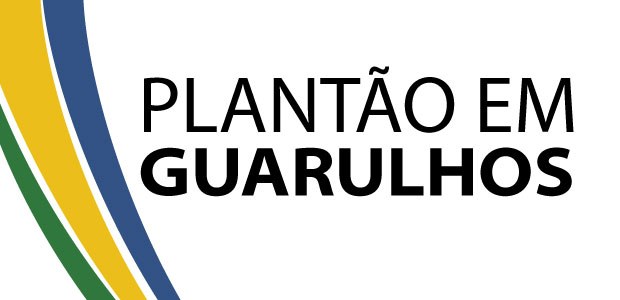 Imagem de capa da matéria de plantão em GRU, com texto e grafismos na cor da marca das eleições ...