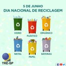 Imagem do post na página oficial do TRE-SP do Facebook - 05/06/2018 - Sustentabilidade