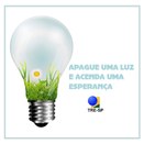 Imagem do post na página oficial do TRE-SP do Facebook - 08/05/2017 - Apague uma luz e acenda um...