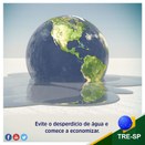 Imagem do post na página oficial do TRE-SP do Facebook - 10/02/2018 - Economia de água