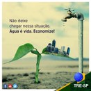 Imagem do post na página oficial do TRE-SP do Facebook - 11/12/2017 - Economize água