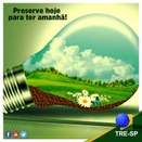 Imagem do post na página oficial do TRE-SP do Facebook - 12/08/2018 - Sustentabilidade 