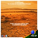 Imagem do post na página oficial do TRE-SP do Facebook - 17/06/2018 - Sustentabilidade