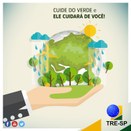 Imagem do post na página oficial do TRE-SP do Facebook - 19/05/2018 - Sustentabilidade