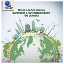Imagem do post na página oficial do TRE-SP do Facebook - 21/07/2018 - Sustentabilidade 