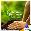 Imagem do post na página oficial do TRE-SP do Facebook - 23/03/2018 - Sustentabilidade