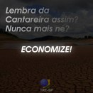 Imagem do post na página oficial do TRE-SP do Facebook - 26/12/2016 - Cantareira: economia de água