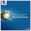 Imagem do post na página oficial do TRE-SP do Facebook - 30/03/2018 - Sustentabilidade 