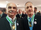 Da esq. p/ dir.: ex-presidente do TRE-SP, des. Antônio Carlos Mathias Coltro, e presidente do TR...