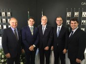 Na foto, da esquerda para a direita: membro da corte do TRE-PR, juiz Josafá Antonio Lemes; membr...