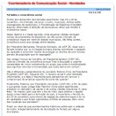 Publicação, no painel "novidades" da intranet do Tribunal, de informativo sobre Feriados e Consc...