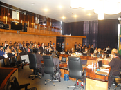 Estudantes (segundo anistas) do curso de Direito da FMU, assistem à sessão plenária da Corte