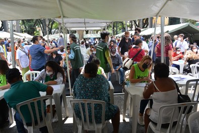 Mutirão Pop Rua Jud Sampa, na Praça da Sé