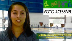 Vídeo da campanha Voto Acessível com a paratleta Maria Dayanne da Silva sobre a segurança das ur...